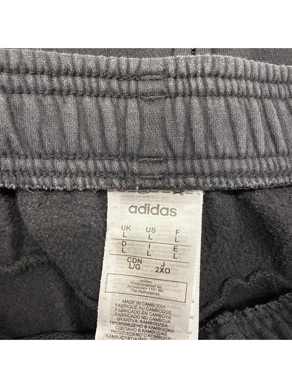 Adidas 3-Stripes Fleece Tracksuit Set Full Zip Hoodie Sweatpants Black Purple L